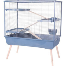 Jaula para roedores ZOLUX elevada Néolife - 3 pisos para conejos - 99 x 54 x 114 cm - Azul