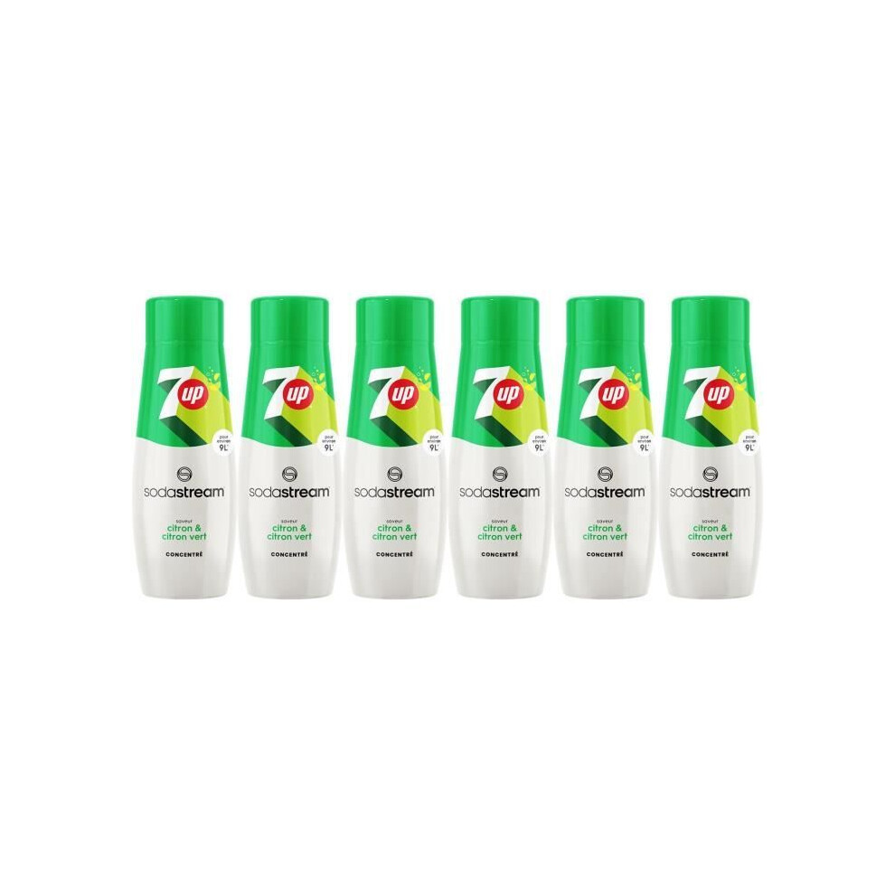 Sodastream Flavours 7Up Sparkling Drink Mix, Fizzy Drink Maker Concentrate, Original Soda With Natural Lemon & Lime Flavouring, Caffeine Free, Official 7Up X