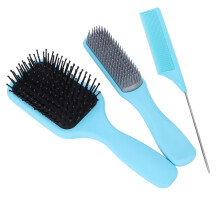 Colecție de perii de păr cu design ergonomic pentru masaj antistatic și descurcare, care promovează circulația sângelui, paletă cu pernă de