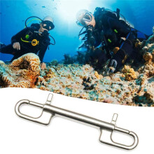 4X Diving Hook Stainless Steel Double Ended Bolt Snap Hook for Scuba Diving Pet Leash Camera Strap Keychain Hammock