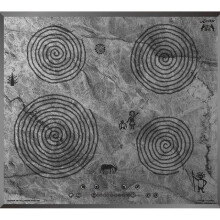 Table de cuisson à induction - Kaiser - KCT 6705 FI Ara - 60 cm - Motif peinture rupestre - 4 zones de cuisson