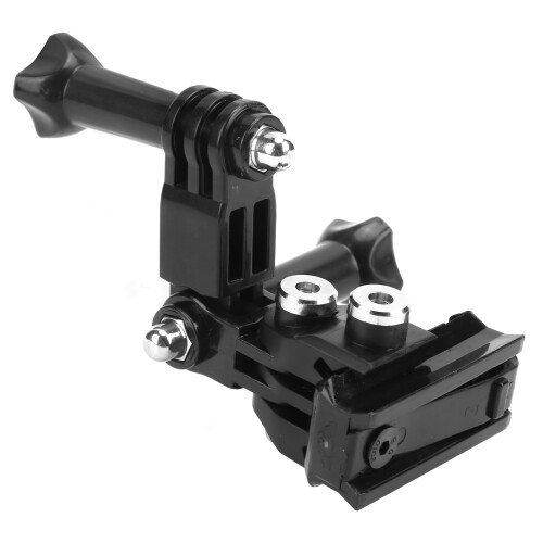 20MM Side Rail Helmet Camera Mount Bracket, Adjustable, Metal, Black