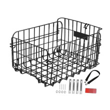 Bike Rear Basket Large Capacity Heavy Duty for Biking Foldable Bikes C