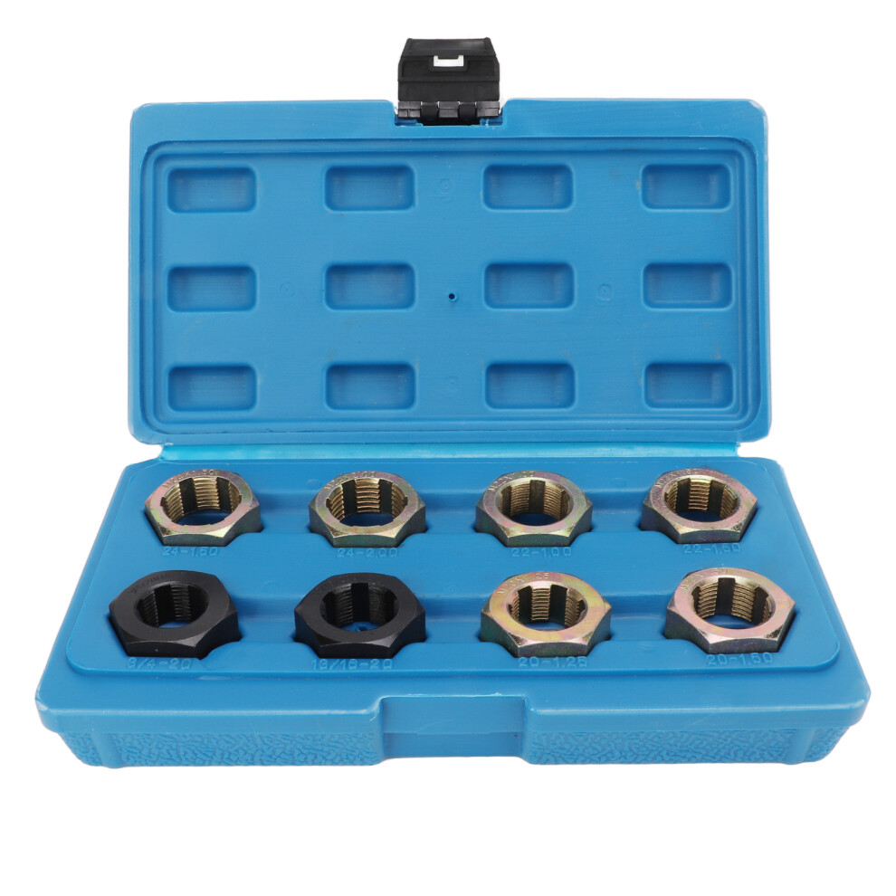 Thread Repair Kit, Axle Thread Repair Kit For Spindle Maintenance, Precision-Cut Carbon Steel Dies For Metric And Fractional Threads Complete Set 9437117450045