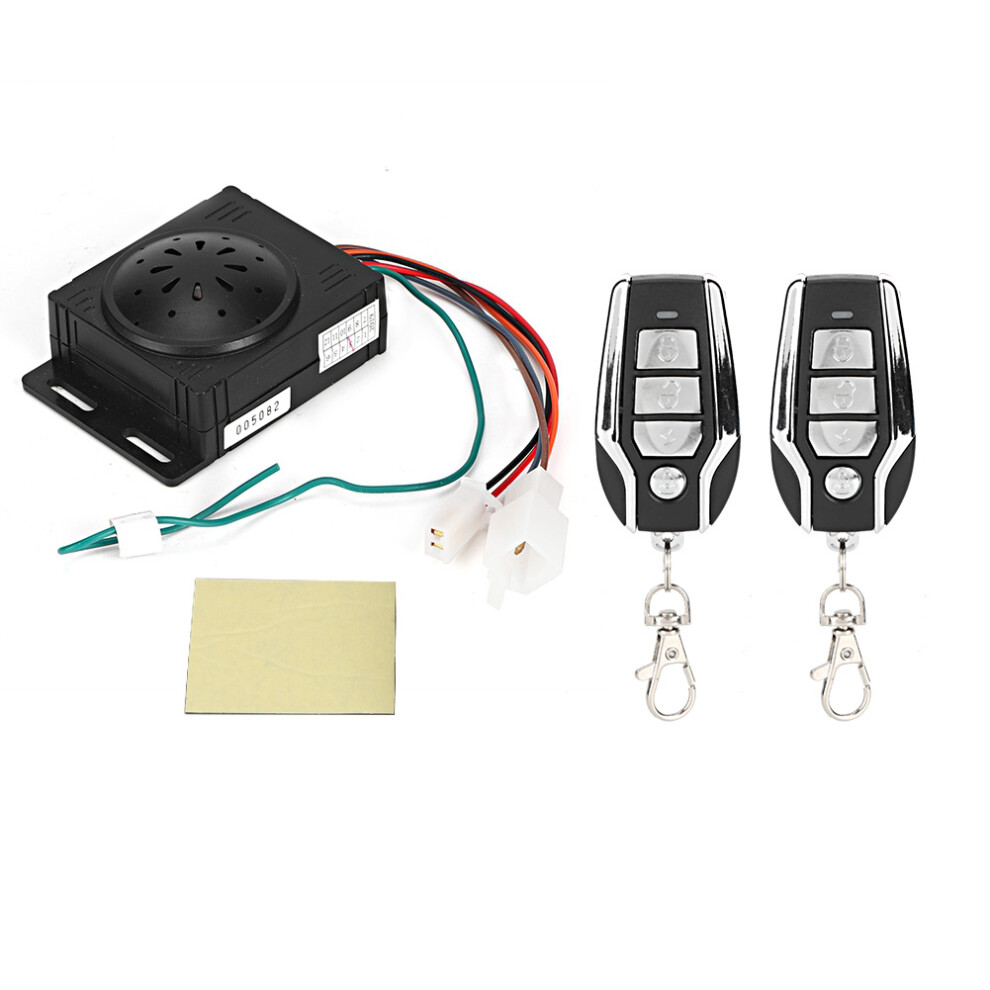 Anti Hijacking Motorcycle Alarm With Remote Engine Start, Waterproof Super Loud Horn Adjustable Sensitivity Levels Security System Universal Fitment 9071309587081