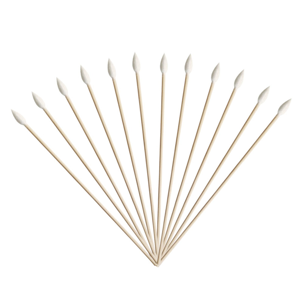 Quanzhou Chenchenche 500Pcs 6 Inch Long Precision Tips Cotton Swabs With Wooden Stick, Pointed Cotton Buds,Cotton Tipped Applicators For Cleaning Gun,Electronics,Hard-To-R