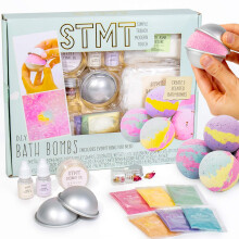 STMT D.I.Y. Badbomben Kit, STMT Kits voor Meisjes, Badbomben Mal, Spa Kit voor Kinderen, Bad Crumbles, 6+