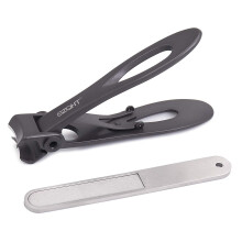 SZQHT Ultra Wide Jaw Opening Tånaglar Klippare för tjocka naglar Set för Manikyr och Pedikyr (Grå)