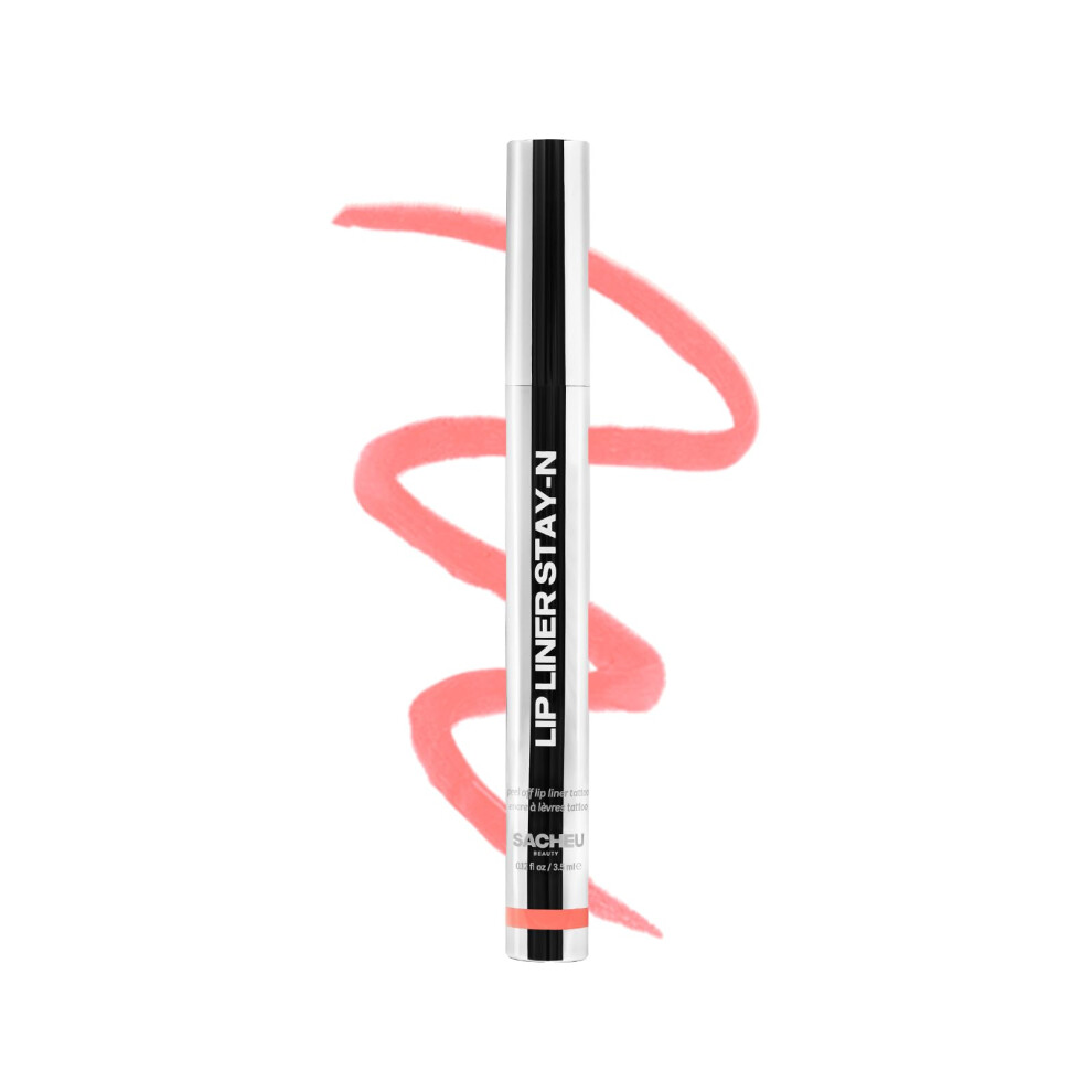 Sacheu Lip Liner Stay-N - Peel Off Lip Liner Tattoo, Peel Off Lip Stain, Long Lasting Lip Stain Peel Off, Infused With Hyaluronic Acid & Vitamin E, Fo