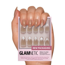Glamnetic Faux Ongles - Honey Bun | Ongles Veloutés Nudes Trendy, Réutilisables | 15 Tailles - Kit de 30 Ongles