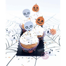 Halloween-Dekorationsset für 24 Cupcakes