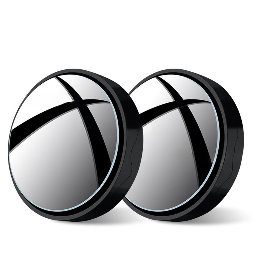 Blind Spot Mirrors 2Pack, 360 Degree Wideangle, Hd Waterproof Glass, Universal Fit For Cars/Suvs/Trucks, Eliminate Blind Spots, Black 9189345921155
