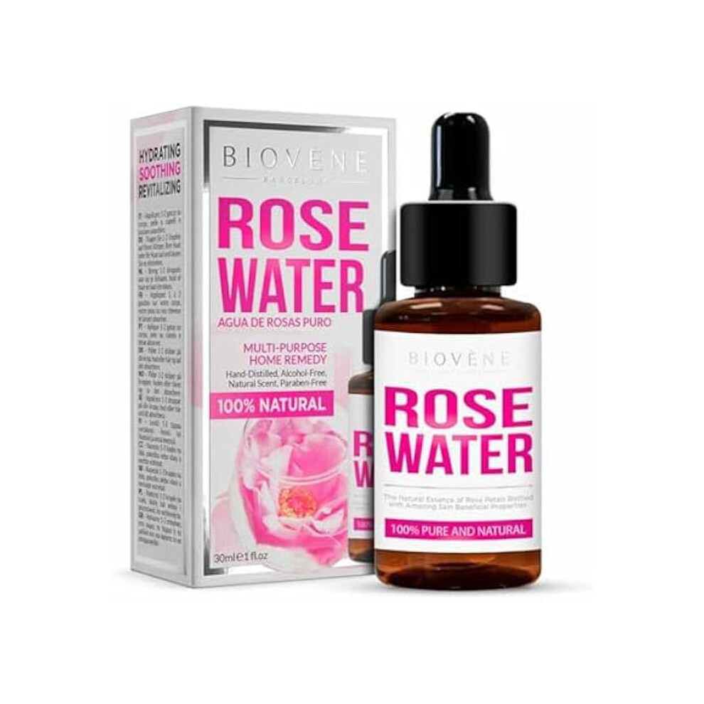 ROSE WATER PURE AND NATURAL multi-purpose home remedy 30 ml