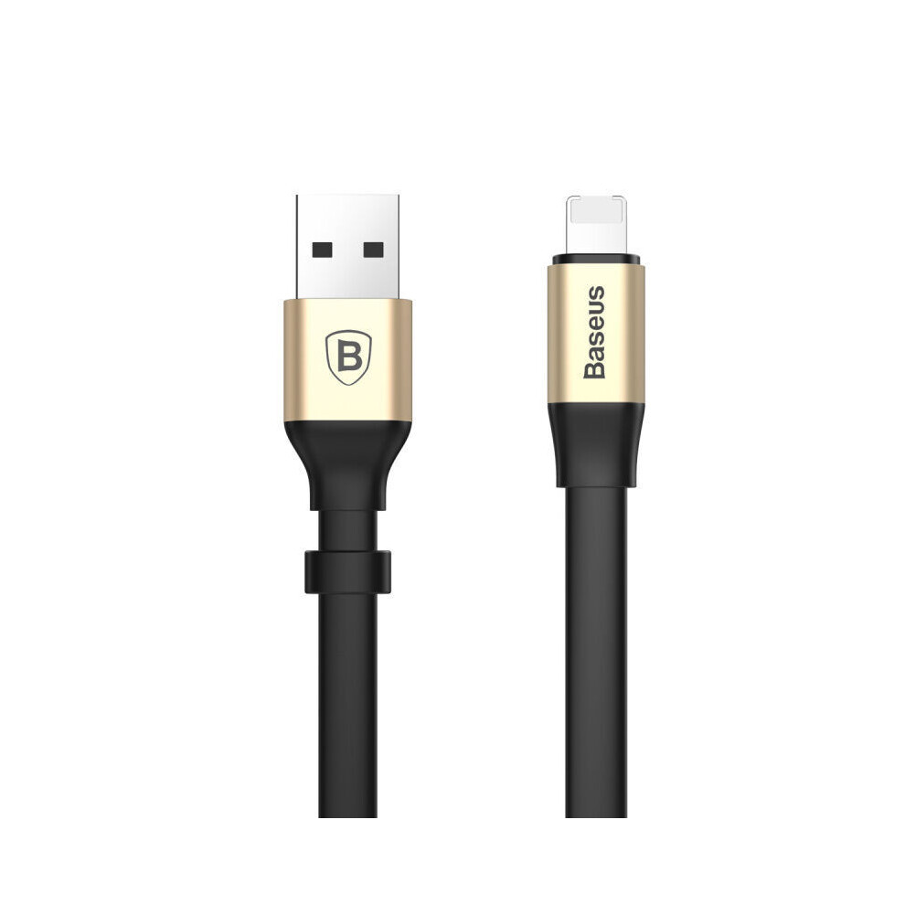 (Gold) Baseus 2In1 Micro Usb Dual Fast 8 Pin Charge Sync Data For Cable Andriond Gold 697709063476