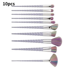 (Colorful)Unicorn Spiral Makeup Brush Set Stylish And Comfortable Soft Nylon Material