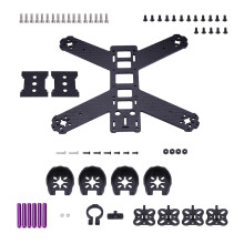 FPV Racing Drone Frame Kit210mm Carbon Fiber X Structure Lightweight High Quality Stylish Package Motor Protective Mount Compatible with Most Motors