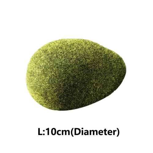 (L(10cm)) Artificial Ball Moss Grass Turf Micro Landscape Stones Garden Decoration Micro