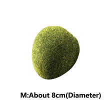 (M(8cm)) Artificial Ball Moss Grass Turf Micro Landscape Stones Garden Decoration Micro