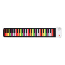 49 Key Flexible Roll up Piano Rainbow Piano for Home Classroom Teachin