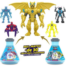 Pacchetto di 2 figurine - MRBEAST LAB - Mix & Match - 2 FIG HYBRIDS Metà figurina DRAGO