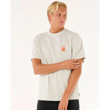 T-shirt Rip Curl Search broderie coton MC homme Iced Grey