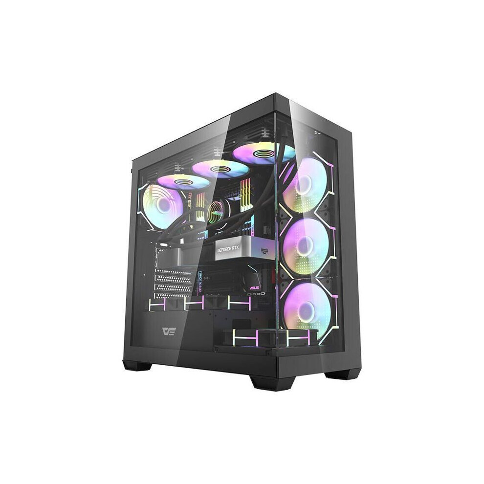 Darkflash Schwarz Pc-Gehäuse Ds900 Mid Tower Mit 7 Argb-Lüftern - Bild 4