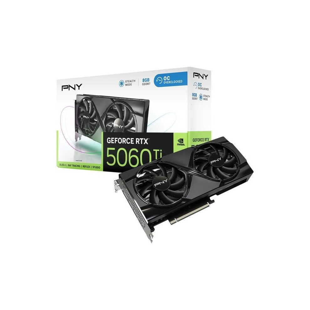 Pny - Graphics Card - Geforce Rtx 5060 Ti - 8Gb - Overclocked Dual Fan Dlss 4