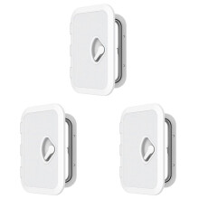 3X Inspection Hatch Cover Marine Access Accessories Single Handle Anti Ultraviolet Boat Deck Plate Yacht 270X375mm