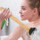 Double Sided Silicone & Bamboo Bath Brush 12.8in Long Handle 14