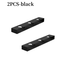 (2pcs: Black) Support de rangement pour tasses suspendues en plastique finition polie |Support de verre à vin sans perçage,