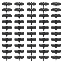 Mejora del sistema de riego, conector en T de plástico con púas para tuberías de 8/12 mm, kit de accesorios de riego por goteo de fácil