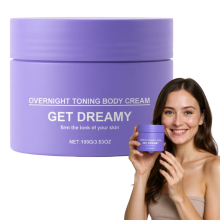 Crème Corps Fermeté de Nuit - Soin Régénérant et Relaxant - Texture Fouettée Légère - Hydratation Intense et Élasticté - 100g