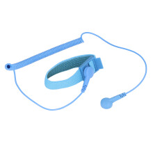 Blue Reusable ESD Wrist Strap with Grounding Wire & Extendable Cord Static Safe