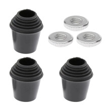 3x Threaded Feet Durable Floor Tom Legs Parts Musical Instrument Acces