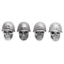 Reifenventilkappe mit Totenkopf-Design, universell passend, gute Abdichtung, einzigartiges Design, hochwertiges Material, Gummiring verschleißfest,