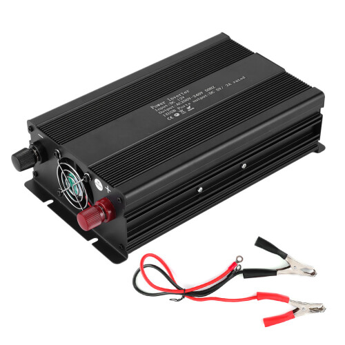 Μετατροπέας DC σε AC 12V σε 110V με θύρα φόρτισης USB και διπλές πρίζες AC Μετατροπέας