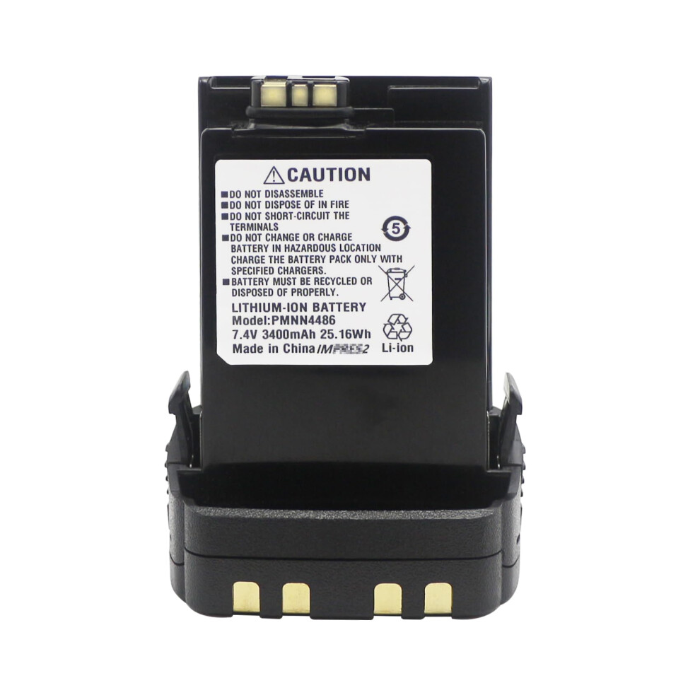 Battery 7.4V 3400Mah For Motorola Apx Impres 2 Apx6000 Apx7000 Apx8000 Srx2200 Pmnn4486 Pmnn4485 9169991282718