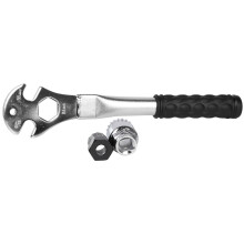 Road Bike Pedal Wrench Multi Purpose Design Sturdy Handheld Tool For Bicycle Repairs High Carbon Steel Body With Multiple Socket Sizes