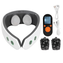 Kabelloses Nackenmassagegerät mit Wärmefunktion, schnelltrocknendes Vibrationsmassagegerät, faltbares und wiederaufladbares Shiatsu-Massagegerät