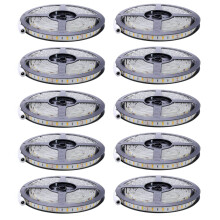 10X Flexible 5M 12V 36W SMD 2835X300 LEDs IP20 Warm White(3000K) LED Strip Band Lights