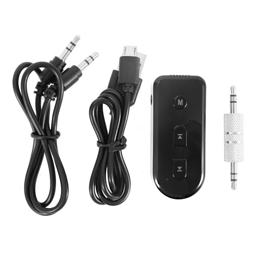 Ricevitore e trasmettitore Bluetooth Plug and Play con design portatile e streaming audio wireless per autoradio e altoparlanti per PC, materiale