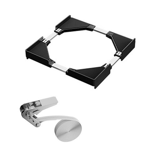 Heavy Duty Plastic Adjustable Refrigerator Stand Reduce-Black