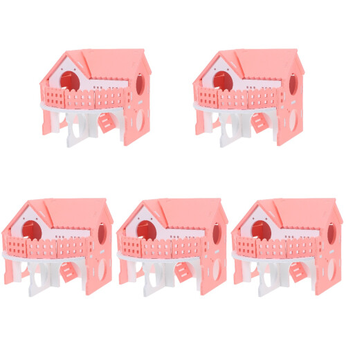 5Pcs Assorted PVC Hamster Hideout Cage House Safe Comfortable Pet Home 2
