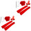 2Sets 1920S Flapper Accessoires Multi Feest Hoofdband Handschoenen Set 4