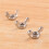 M6 Thread Dia Stainless Steel Wing nut Butterfly Wing Nuts 10 Pcs 2