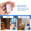 Witte Draagbare Plastic Sleutelhanger Sleutelhanger ID-Labels 20 Stuks 4