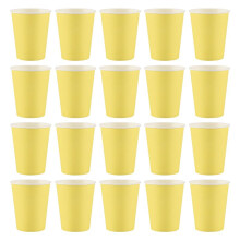20 Gobelets En Papier (9 Oz) - Couleurs Unies Fête D'Anniversaire Fête Vaisselle Restauration