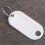 Witte Draagbare Plastic Sleutelhanger Sleutelhanger ID-Labels 20 Stuks 3