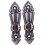 Metal Curtain Tassel Tie Back Tieback  Wall Hooks 2PCS Red bronze 3