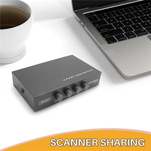 Newest  4  USB Printer Scanner Sharing Share  Splitter Box Hub 2